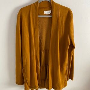 Golden Yellow Anthropologie Cardigan women’s XL